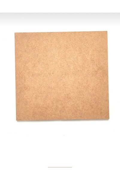 Güllü Ahşap Ham Mdf Boyanabilir Düz Pano Tablo 40 Cm Kare