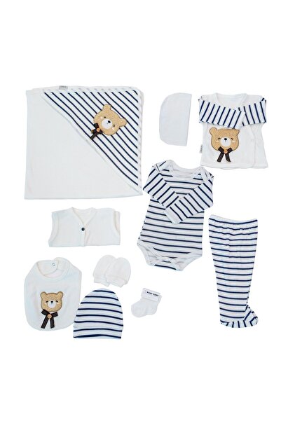 Bayb Zuhu 10 Pieces Organic Luxury Anti Allergic Hospital Outfit Snapsuit Set Newborn