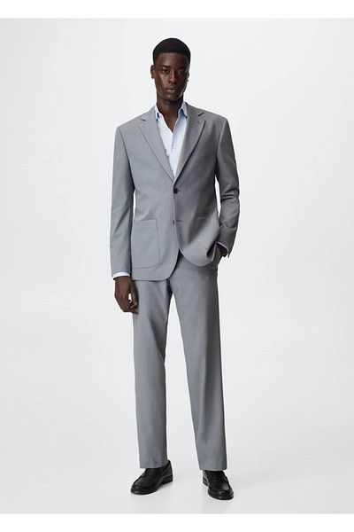 MANGO Man Relaxed Cut Blazer Jacket