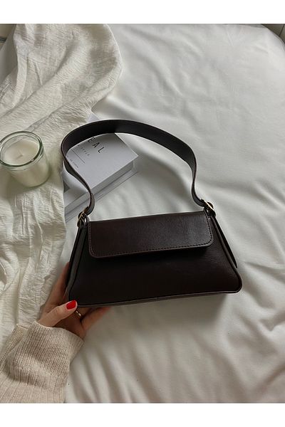 ELFCO Geantă de mână și geantă de umăr cu închidere rapidă, simplă și elegantă