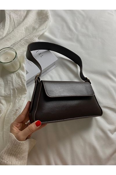 ELFCO Geantă de mână și geantă de umăr cu închidere rapidă, simplă și elegantă