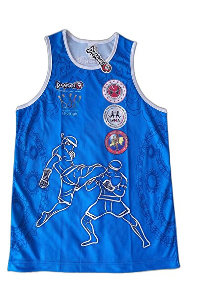 Dragon Giftoom Federasyon Logolu Dijital Baskılı Muay Thai Atlet