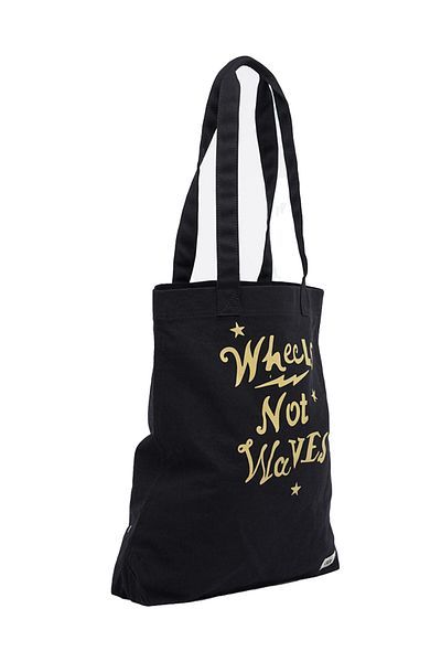 SUPERDRY Shopper - Schwarz - Mit Slogan