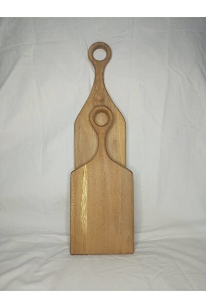 Picco Wood لوح تقطيع وتقديم خشب زان 13 سم × 50 سم - 15 سم × 36 سم 2 قطعة