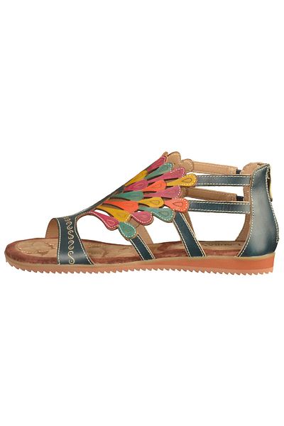 LAURA VITA Sandalette - Mehrfarbig - Keilabsatz