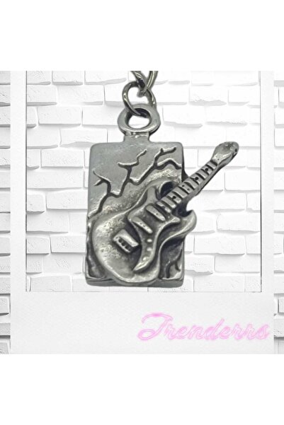 Trenderrs Unisex Guitar Model Metal Keychain and Bag Ornament