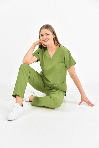 Owlet Medikal Χειρουργική στολή Pistachio Green Lycra