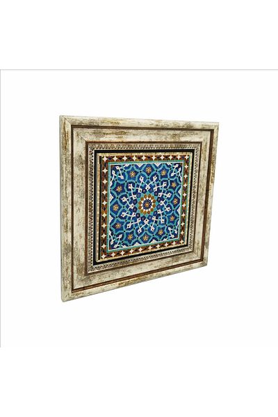 Sadrazam Pictură din piatră naturală imprimată cu mozaic geometric Iran 25cmx25cm Kd-106