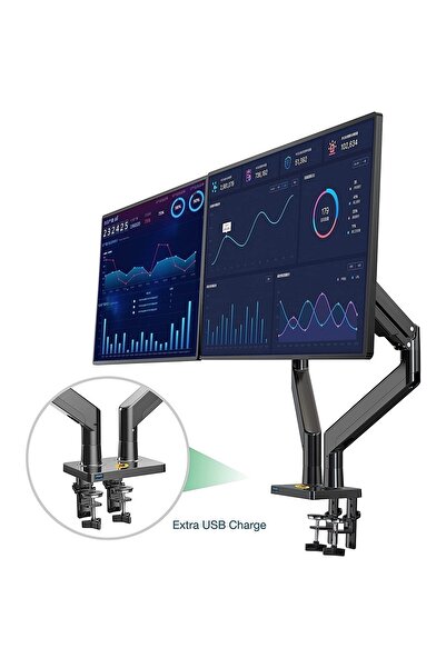 gaman Nb G32 22"-32" Amortisörlü 2-15 Kg Profesyonel Monitör Standı 2023 Blac...