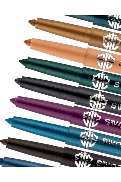 Sword & Shield 12 Color Neon Eye Liner Set with Elevator