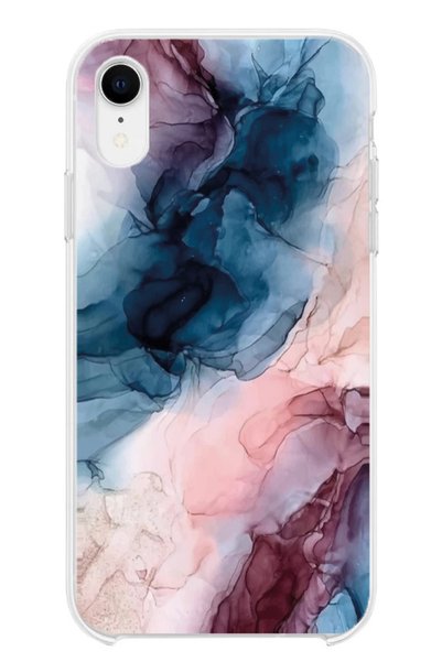 Powerfox حافظة هاتف بتصميم نمط الجرانيت المتوافقة مع هاتف Iphone Xr