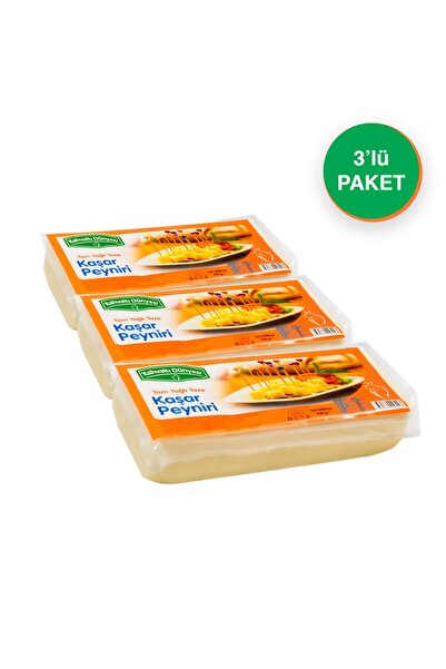 Taze Kaşar Peyniri 700 Gr 3'lü Avantajlı Paket