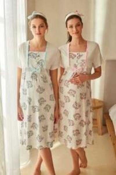 Feyza 3244 Mint Maternity Maternity Nightgown