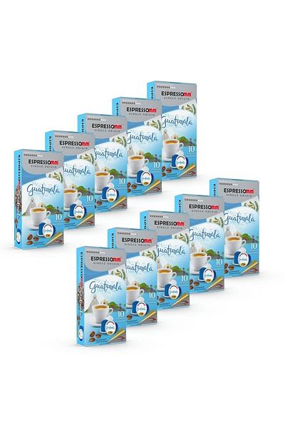 ESPRESSOMM ® Single Origin Guatemala Aluminum Coffee Capsules (100 Pieces) - Nespresso® Compatible*