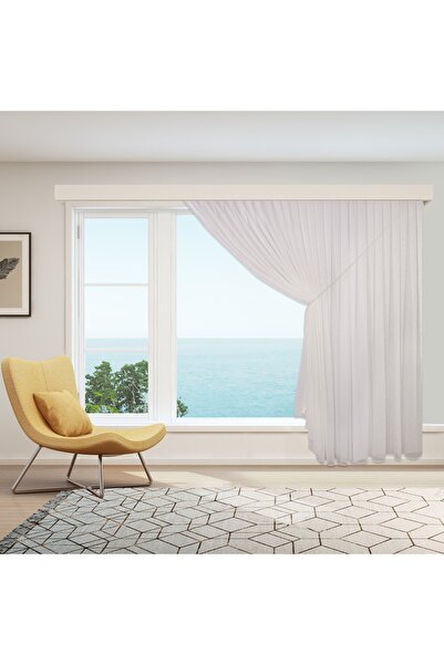 perhal perde ve halı Tek Kanat Yeni Ece Desen Etekleri Kurşunlu 1-2 Pile Kruv...