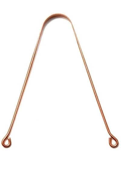 Genel Markalar Gerçek Bakır Dil Temizleme Aparatı Ayurveda Yoga Dil Kazıma Çu...