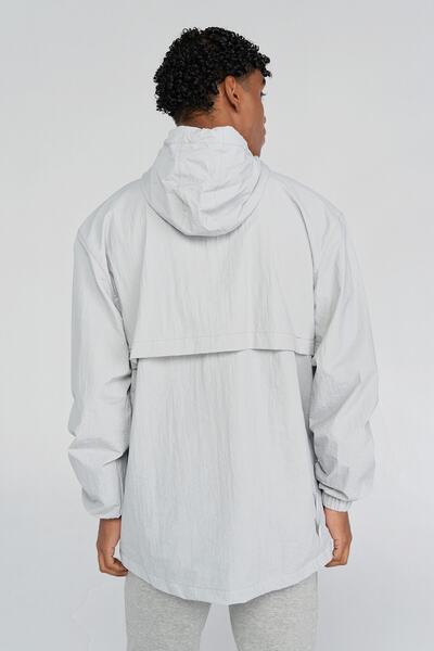 hummel Alvise Men's Gray Raincoat Jacket