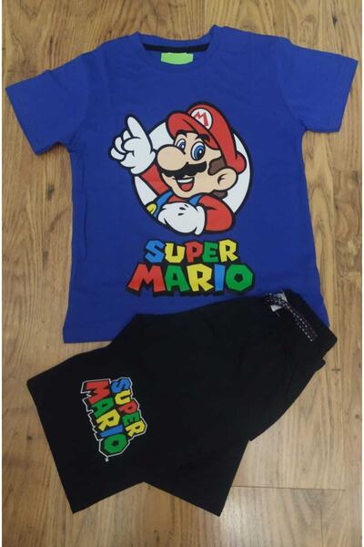 YDBKStore Erkek Çocuk Super Mario Baskılı 2li Takım