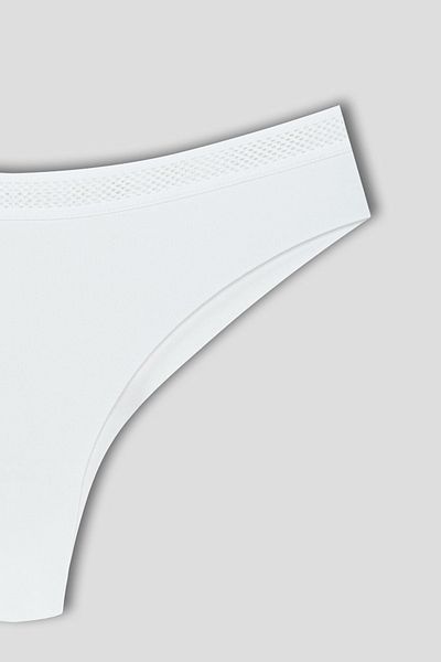 HNX Γυναικεία εσώρουχα Interlock Laser Cut Ghost Mesh Rubber Βραζιλίας