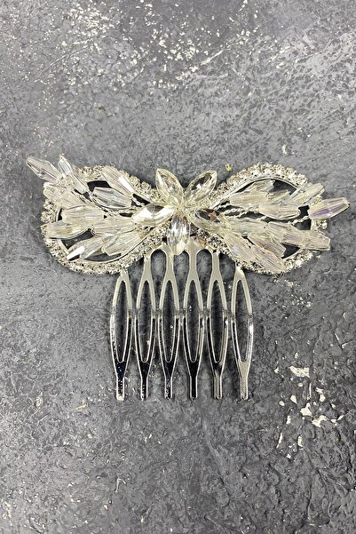 ESPEREST Κλιπ μαλλιών νύφης με πέτρινο σχέδιο Lida