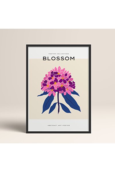 HOMEPACK Рамкирани цъфнали цветя Абстрактни цветя Модерно изкуство Картина