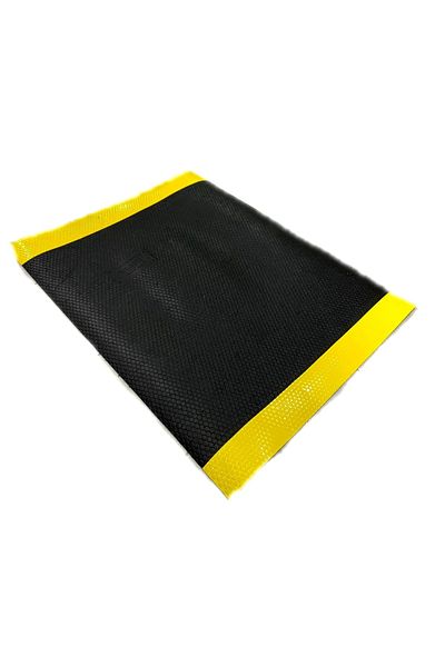bademlerhali Insulating Mat 3mm 20 Kv Insulated Carpet Black with Yellow Stripe