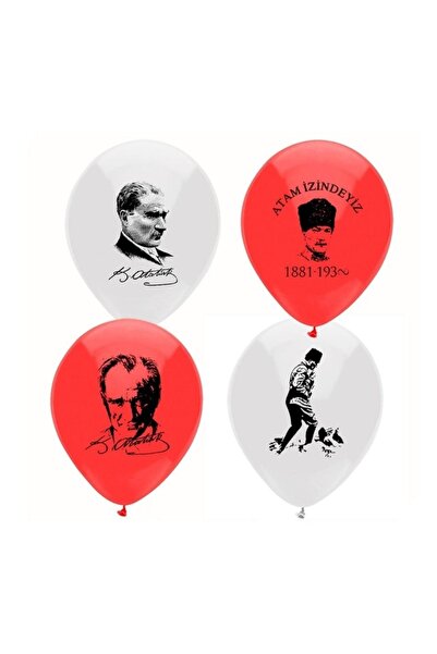 parti sürprizi بالون أتاتورك مطبوع 10 قطع