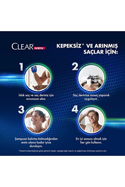Clear Men Şampuan Legend By Cr7 Cristiano Ronaldo 350 Ml 2adet
