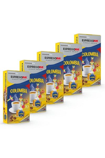 ESPRESSOMM ® Single Origin Colombia Aluminum Coffee Capsules (50 Pieces) - Nespresso® Compatible*