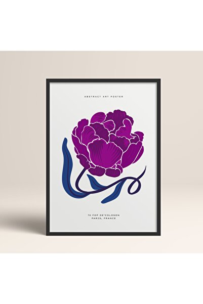 HOMEPACK Uramljeni cvetni cvetovi Apstraktni cvetovi Moderna umetnička slika