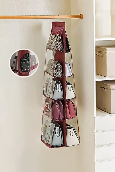 Meleni Home 10 Кишень Шафа Сумка-органайзер Прозорі прорізи Сумка для взуття ...