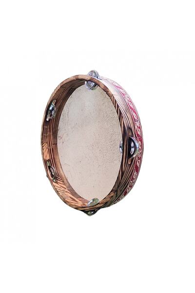 Ses Müzik Aletleri Tef Zilli Derili 28 Cm Dzd28