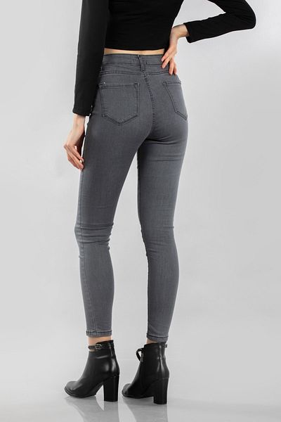 Ramrod Tina Grey Colorfast γυναικείο παντελόνι Lycra ψηλόμεσο που δεν ξεθωριάζει