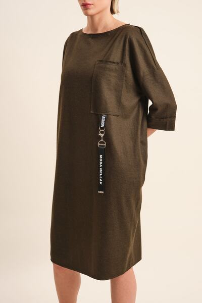 VERDA Oversize Cep Detaylı Elbise