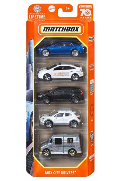 Matchbox Beşli Araba Seti Mbx City Drivers Hfh12