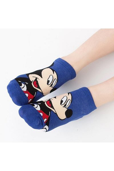 Laula Многоцветни къси чорапи с анимационни герои на Disney от 5 части