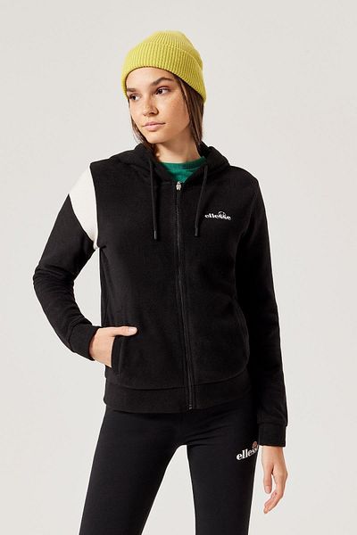 Ellesse Women's Zippered Hooded Fleece F014-bk