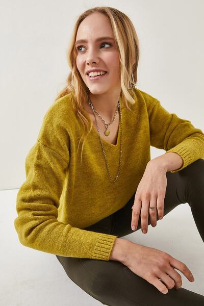 Olalook Γυναικείο Ριγέ Μπλουζάκι με V λαιμόκοψη και Μαλακή Υφή KAZ-19000598