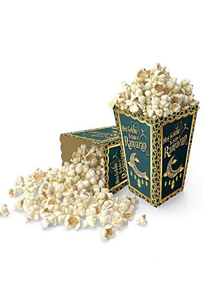 Parti dolabı 8'li Hoşgeldin Ya Şehri Ramazan Mısır Kutusu, Ramadan Ramazan Bayramı Sofrası, Oda Süsleme 11x8 Cm