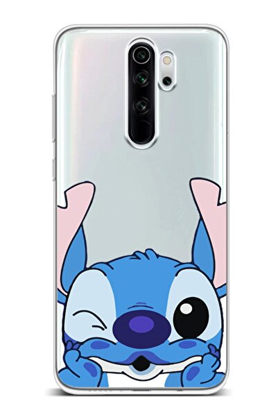 Powerfox Xiaomi Note 8 Pro Uyumlu Stitch Şeffaf Telefon Kılıfı
