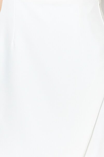 Trendyol Collection Μίνι υφαντό φόρεμα εκρού εφαρμοστό με έναν ώμο TWOSS23EL01757