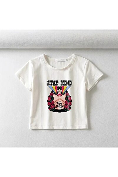 Touz Μείνε Ευγενική Κοπέλα με τύπωμα Λευκό Κοντό