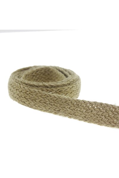 mutlu adım 1.5cm X 2meter Natural Linen Ribbon Braided