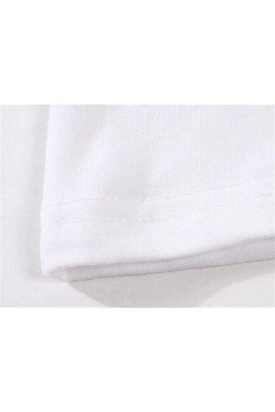 Touz White Crop - Daily Nana Sitting Printed Raglan Sleeve