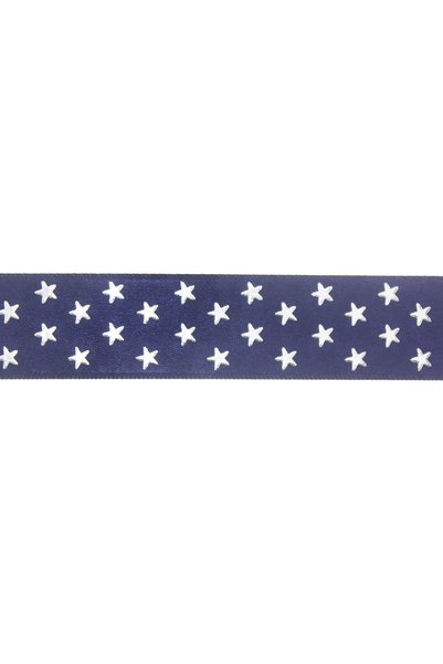 mutlu adım 2.5cm X 5meter Fabric Ribbon Shiny Starry