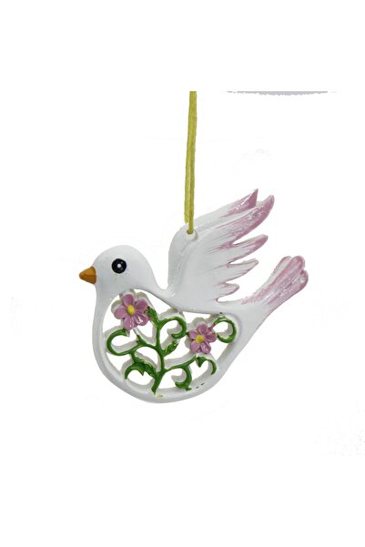 mutlu adım 12 Adet 6x5cm Askılı Güvercin Kuş Biblo