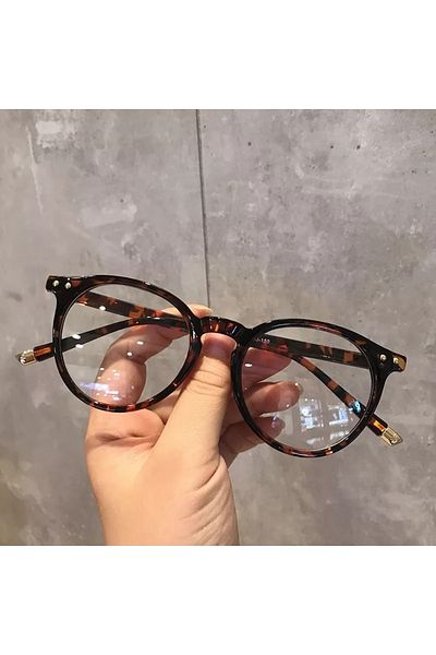 ONNObutik Leopard - Blue Block - Unisex - 52 Ekartman - Bone - Optical Glass Applicable - Ce Ibareli - Blue Light