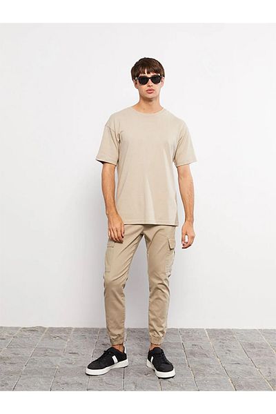 Your Fashion Style Ανδρικό κοντομάνικο βαμβακερό μπλουζάκι με λαιμόκοψη