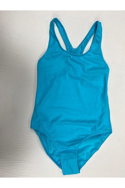 Kom Girl's Black Sports Swimsuit