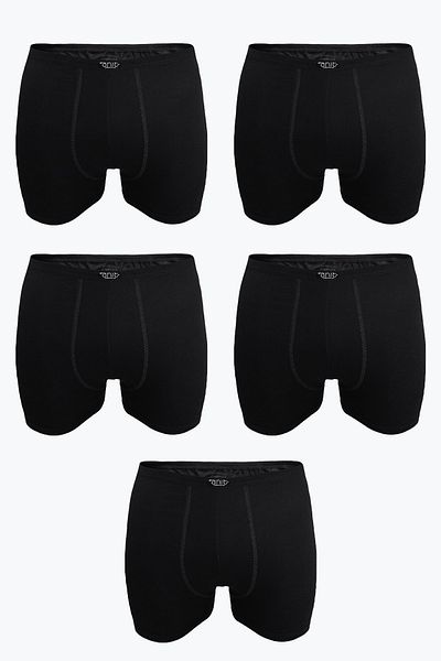 Anıt Ανδρικό μαύρο 5 Pack Lycra Soft Bamboo Boxer 5ant1273